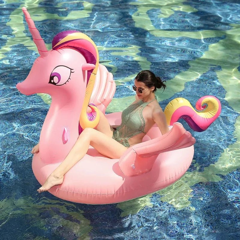 Pink Unicorn Inflatable Pool Float