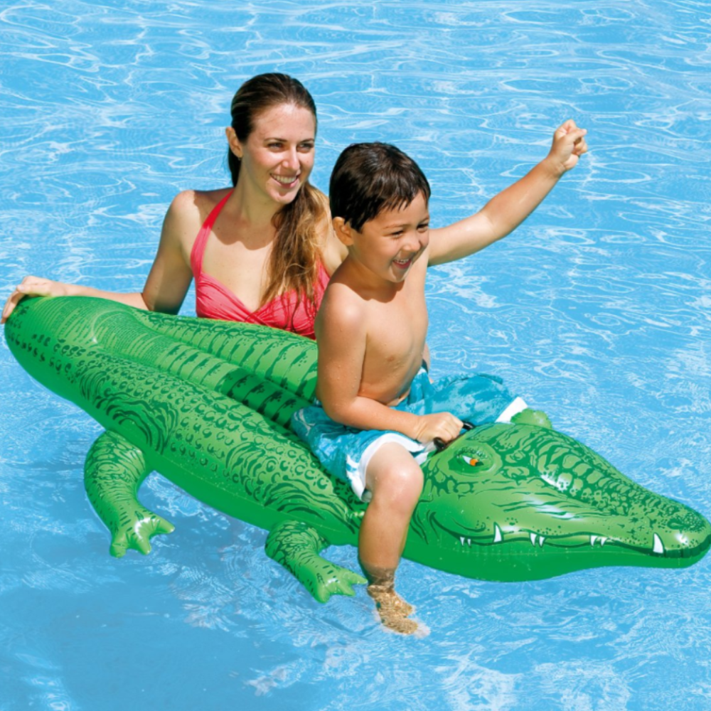 The Crocodile Inflatable Swimming Pool Float