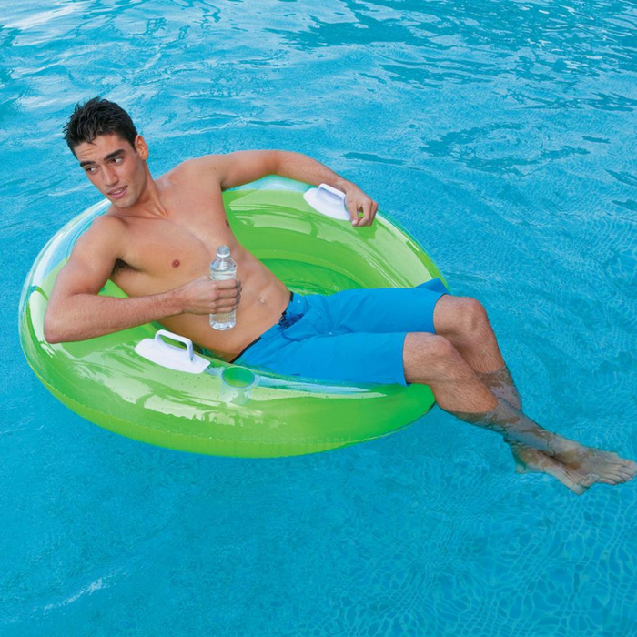 The Summer Semi Transparent Inflatable Swimming Pool Ring Float