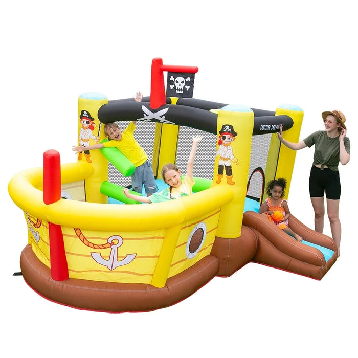 The Pirate Boat Inflatable Swimming Pool Water Park With Slide