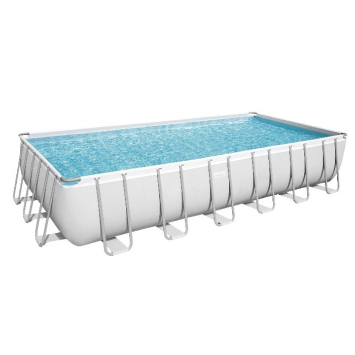 The Extra Large Rectangular Steel Outdoor Swimming Pool Hot Tub Spa Set