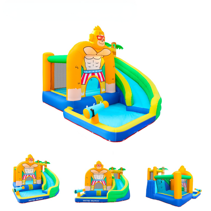 The Cool Monkey Inflatable Swimming Pool Water Park With Slide