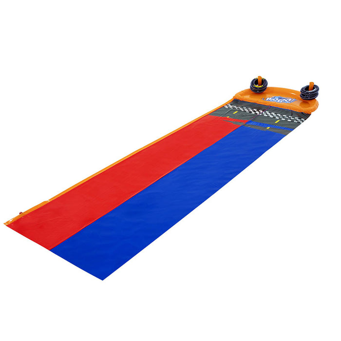 The Red And Blue Waterslide Outdoor Inflatable Water Pool Game