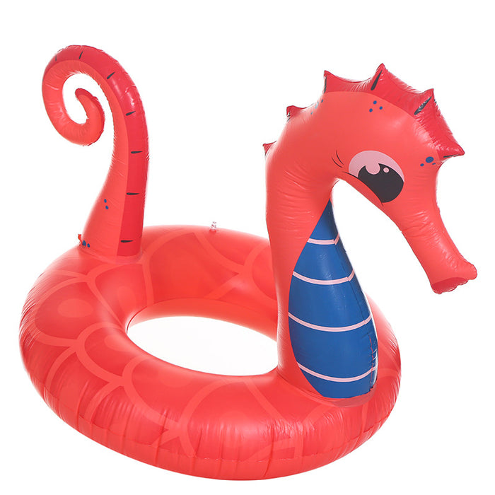 The Red Seahorse Swimming Float