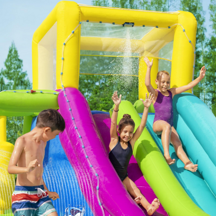 The Green Turbo Splash Water Zone Inflatable Water Park