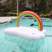 Cloud Rainbow Inflatable Pool Float.