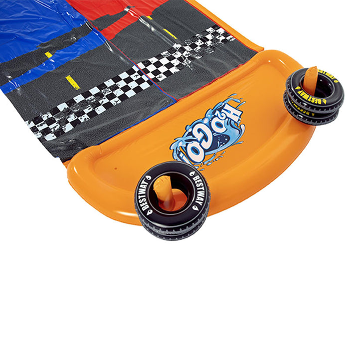 The Red And Blue Waterslide Outdoor Inflatable Water Pool Game