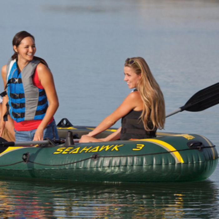 The Seahawk Three Inflatable Rowing Boat Raft Set
