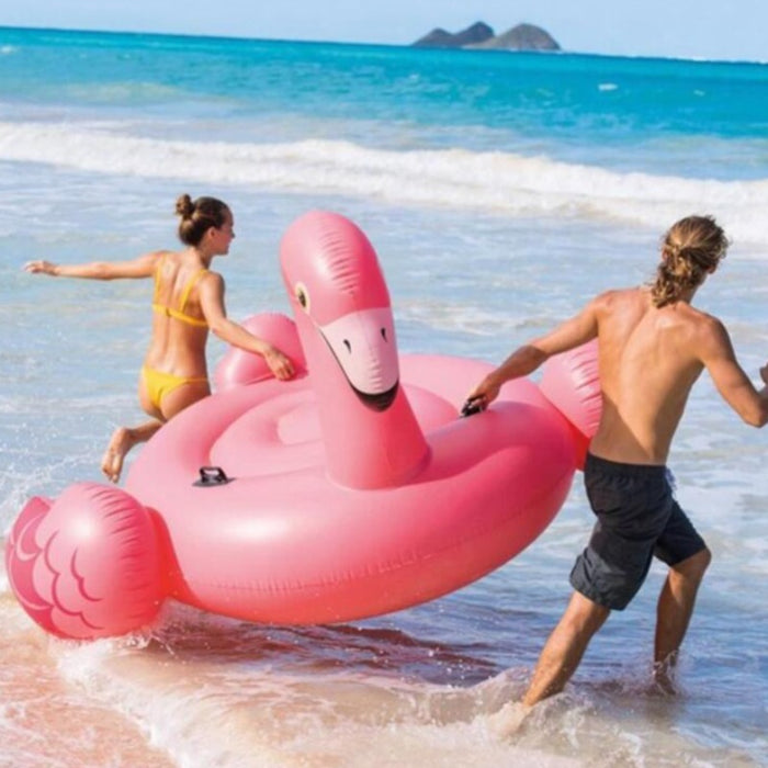 The Island Flamingo Inflatable Mega Swimming Pool Float