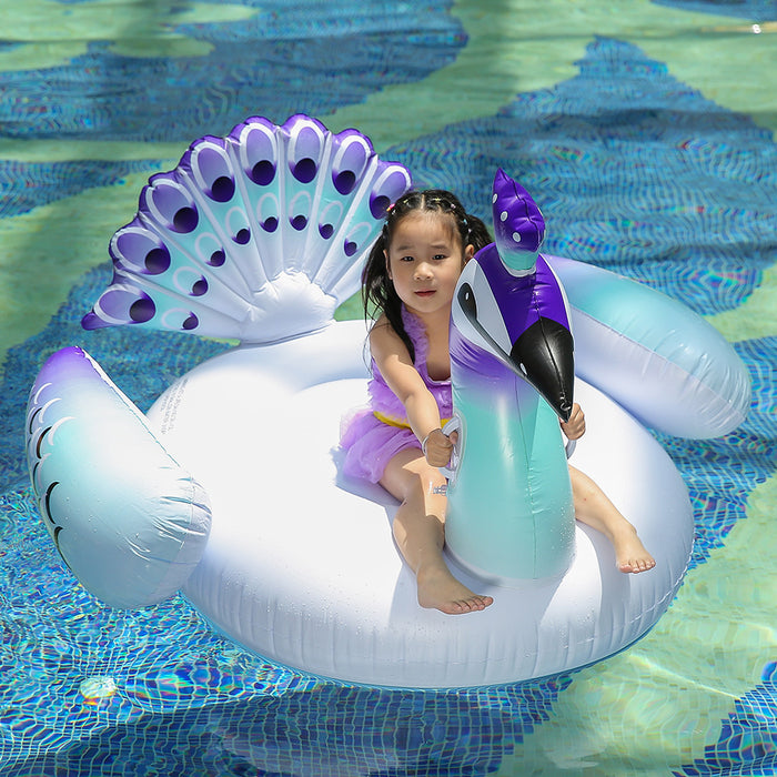 Giant Peacock Inflatable Pool Float.