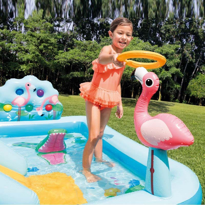 The Jungle Inflatable Swimming Pool Play Center With Slide