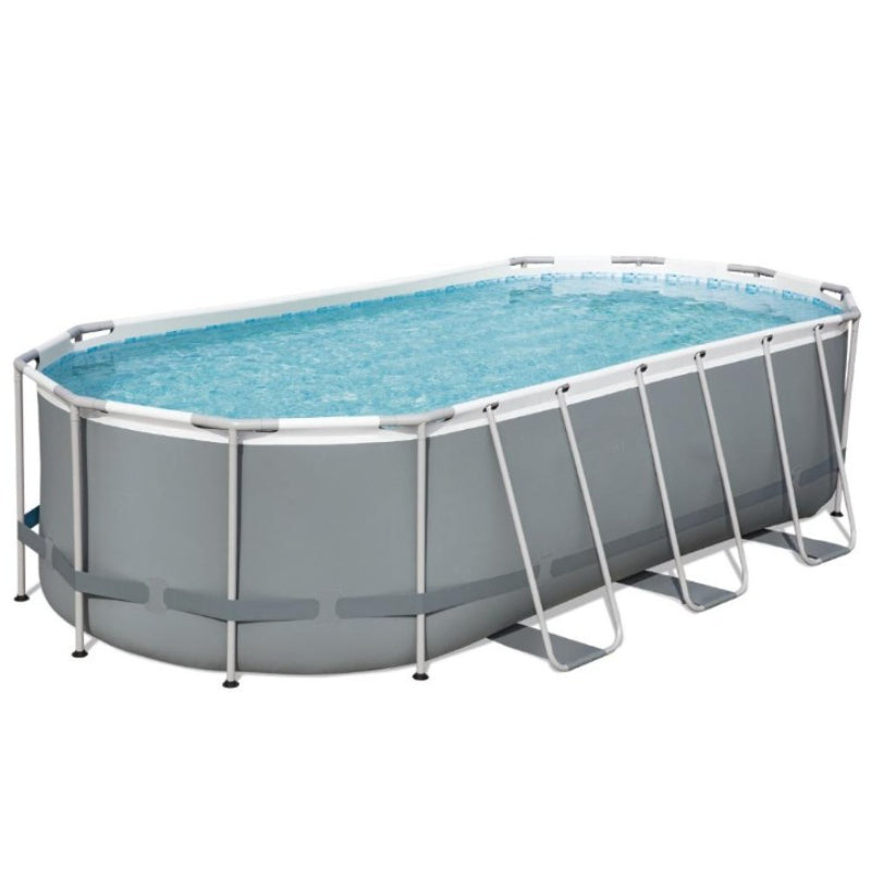 The Gray Outdoor Portable Oval Swimming Pool Hot Tub Spa