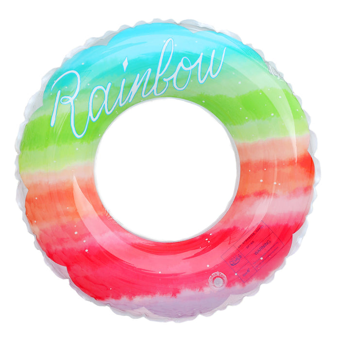 Rainbow Inflatable Pool Float Ring
