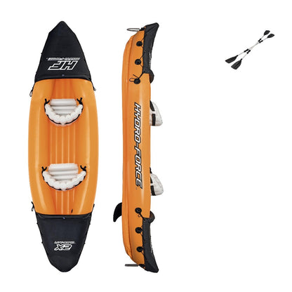 The Orange Fishing Kayak Inflatable Set