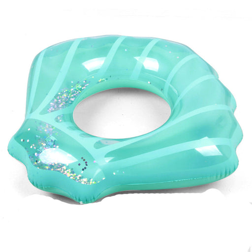 Translucent Inflatable Pool Float with sequins.