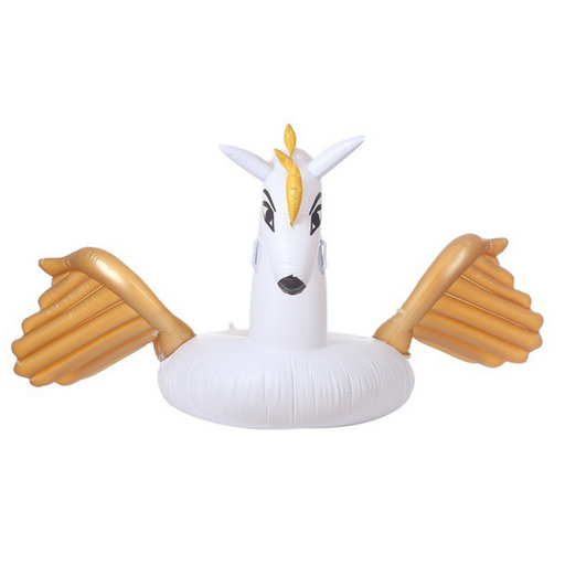 White Flying Horse Inflatable Pool Float.