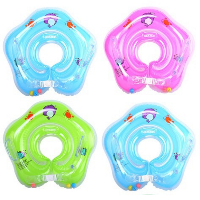 Safety Bath Neck Ring Inflatable Float For Baby Swimming.