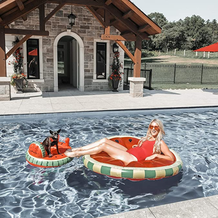 Giant Watermelon Pool Float Set.
